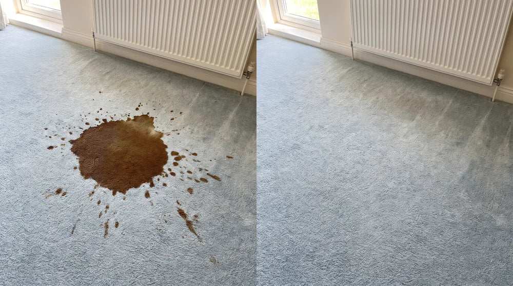 Antes y después SrFirulais — alfombra
