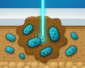 Ataca las bacterias